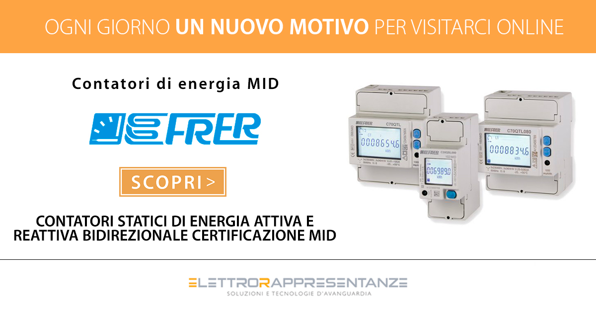 Contatore di Energia MID modulare monofase / trifase